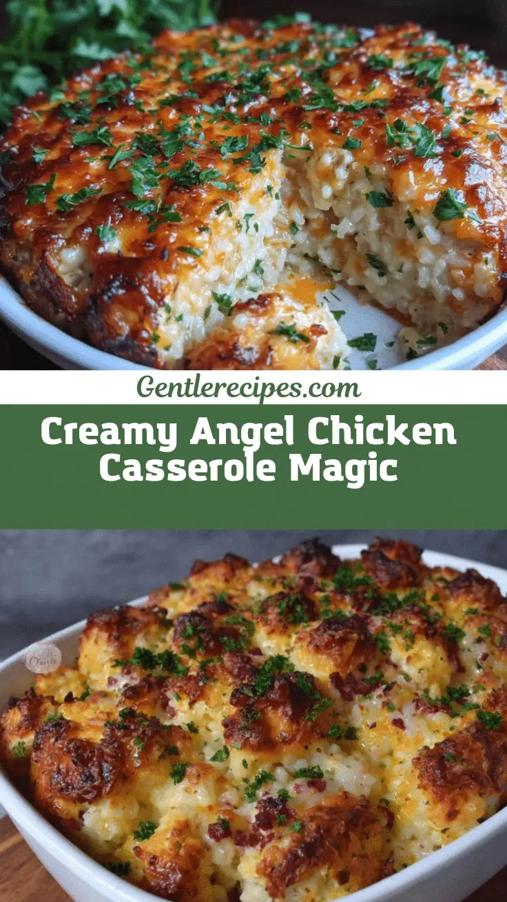 Creamy Angel Chicken Rice Casserole recipe