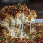 creamy baked mac and cheese - featured image
