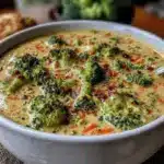 creamy broccoli cheddar soup - featured image