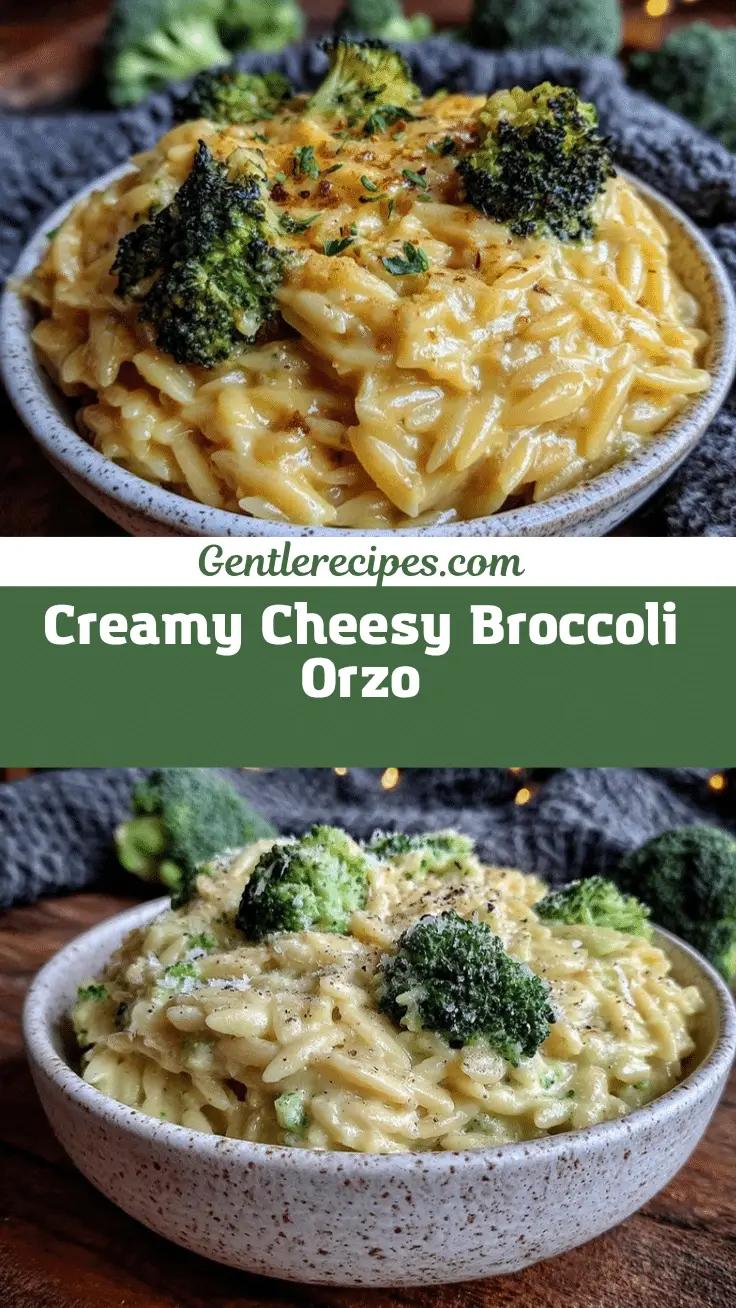Creamy Broccoli Cheese Orzo Recipe - Perfect Easy Side Dish 5 creamy broccoli cheese orzo recipe