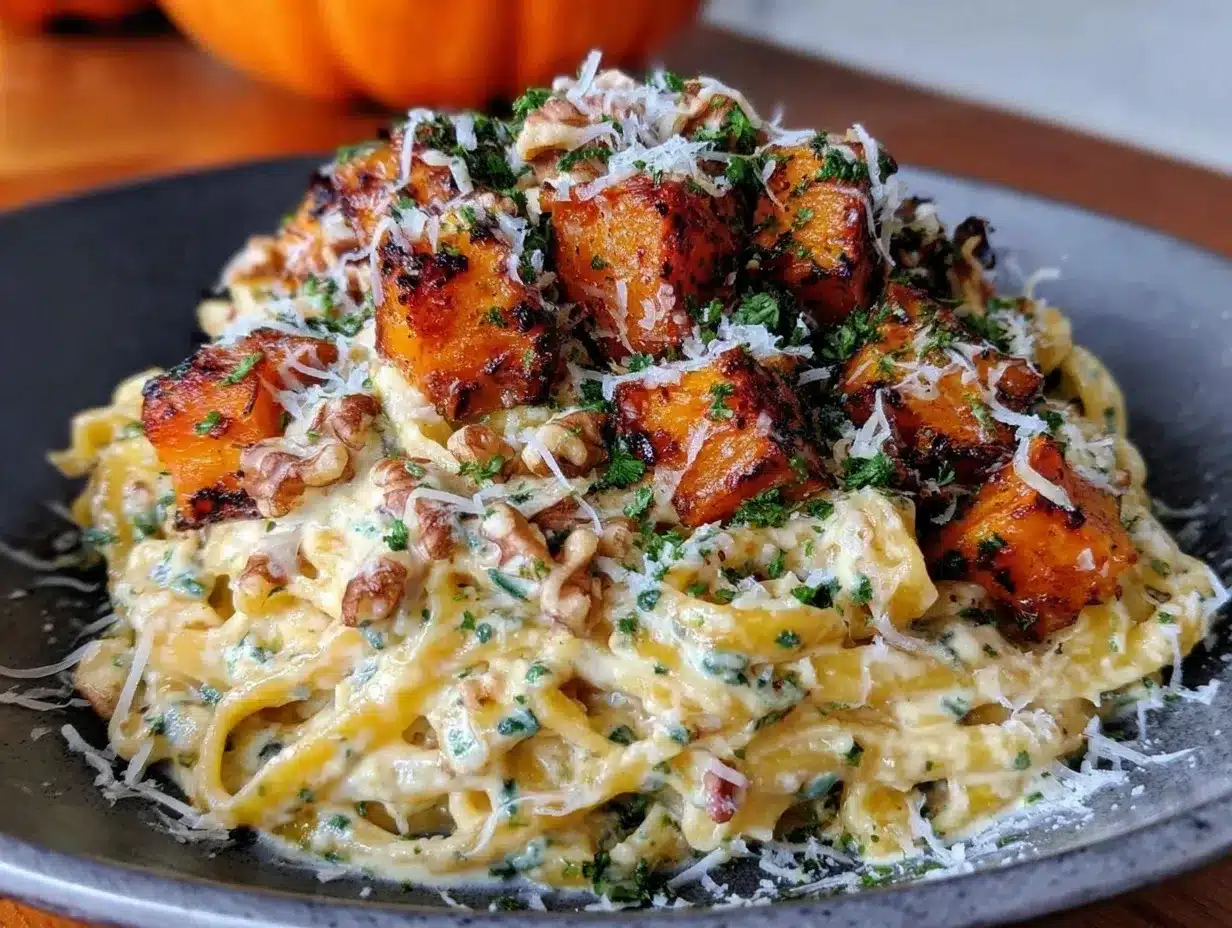 Creamy Butternut Squash Pasta Recipe – Cozy Fall Dinner Idea 4 creamy butternut squash pasta preparation steps