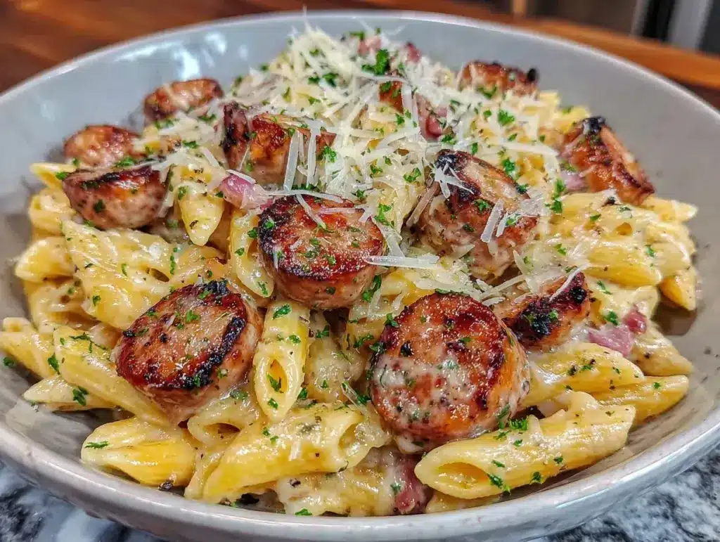 Creamy Garlic Parmesan Chicken Pasta - featured image