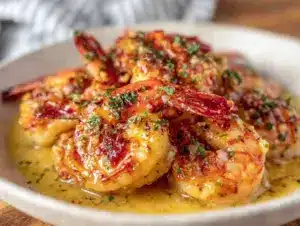 creamy garlic shrimp - featured image