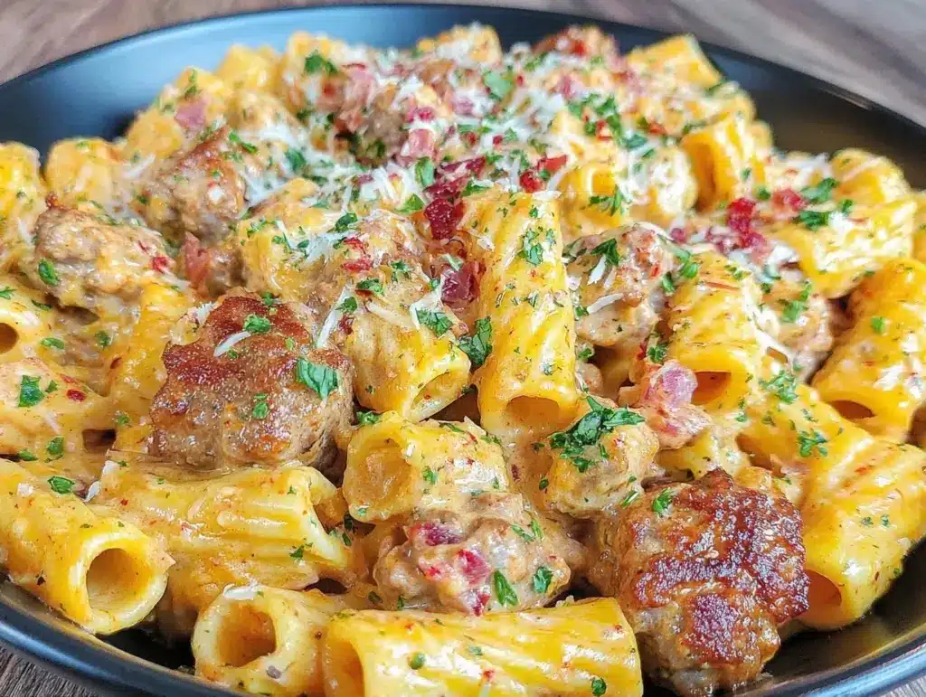 Home 3 Creamy Sausage Rigatoni - featured image