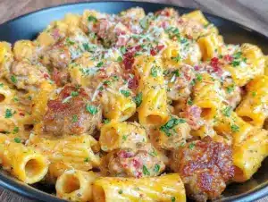 Home 6 Creamy Sausage Rigatoni - featured image