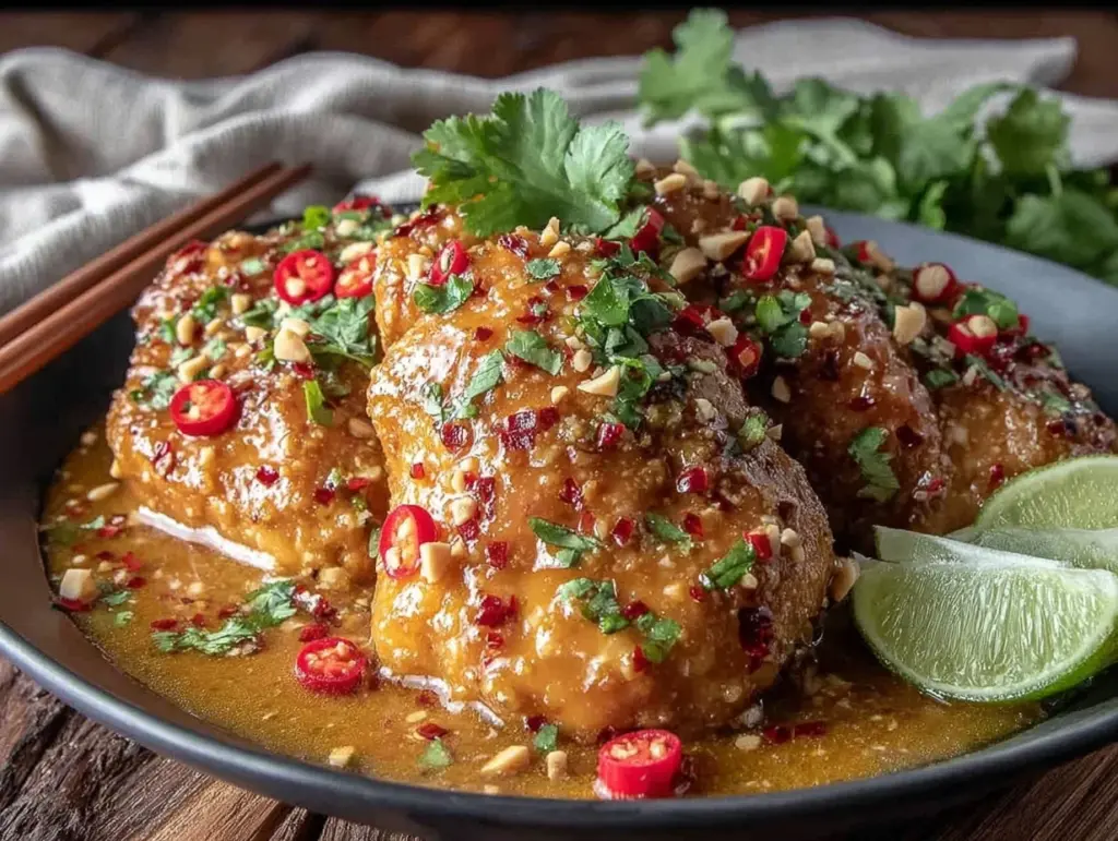 Creamy Thai Peanut Chicken - featured image