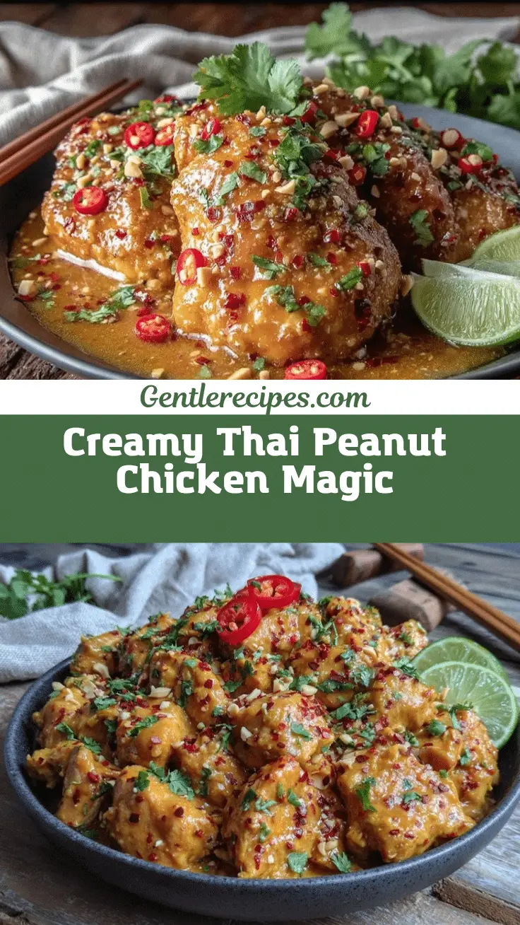 Creamy Thai Peanut Chicken Recipe – Easy Slow Cooker Meal 5 Creamy Thai Peanut Chicken recipe