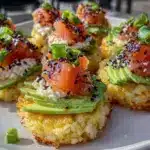 crispy salmon rice - featured image