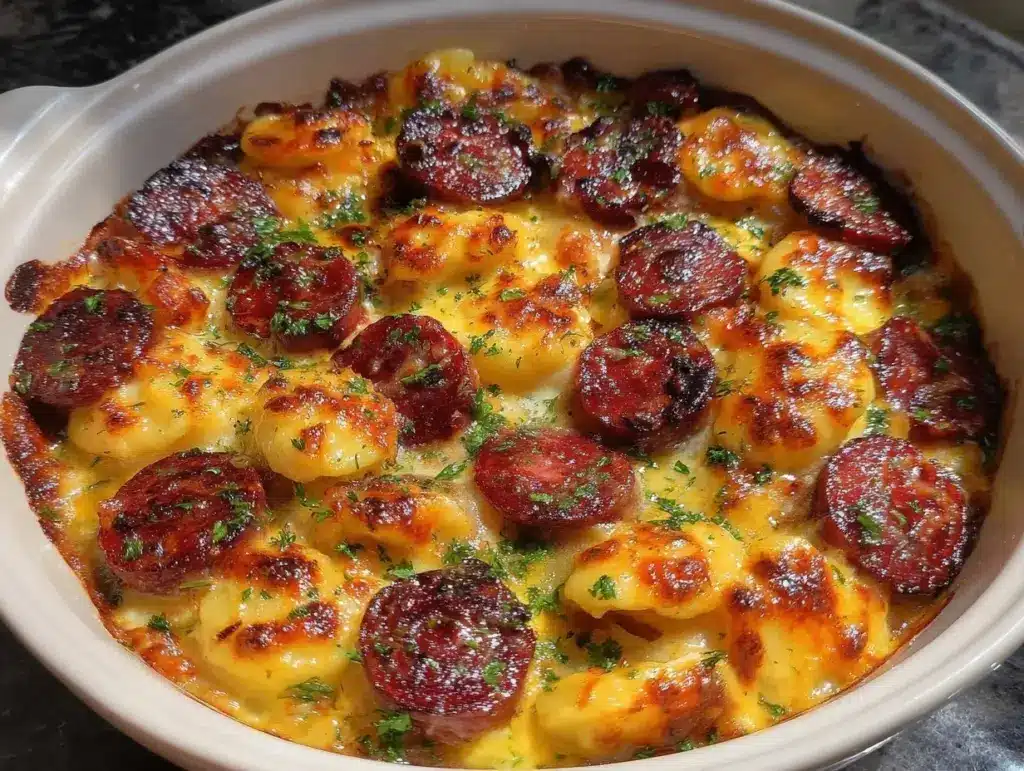 crock pot pierogi casserole - featured image