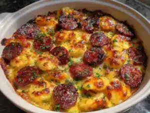 crock pot pierogi casserole - featured image