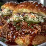 Crockpot BBQ Pulled Pork Sandwiches - featured image