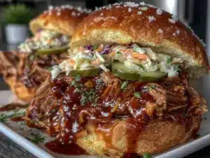 Home 7 Crockpot BBQ Pulled Pork Sandwiches - featured image