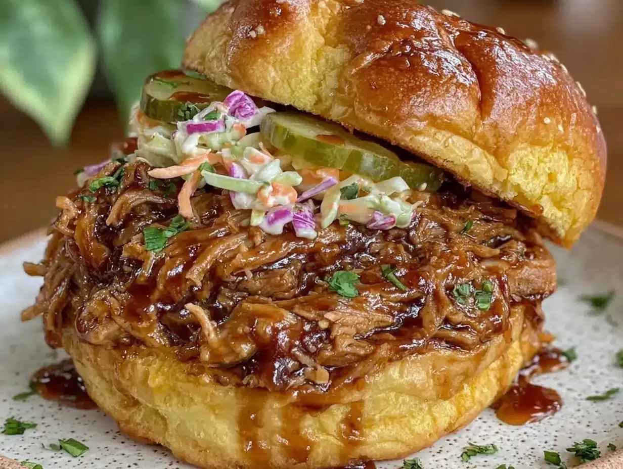 Irresistible Summer Crockpot BBQ Pulled Pork Sandwiches Recipe 4 Crockpot BBQ Pulled Pork Sandwiches preparation steps