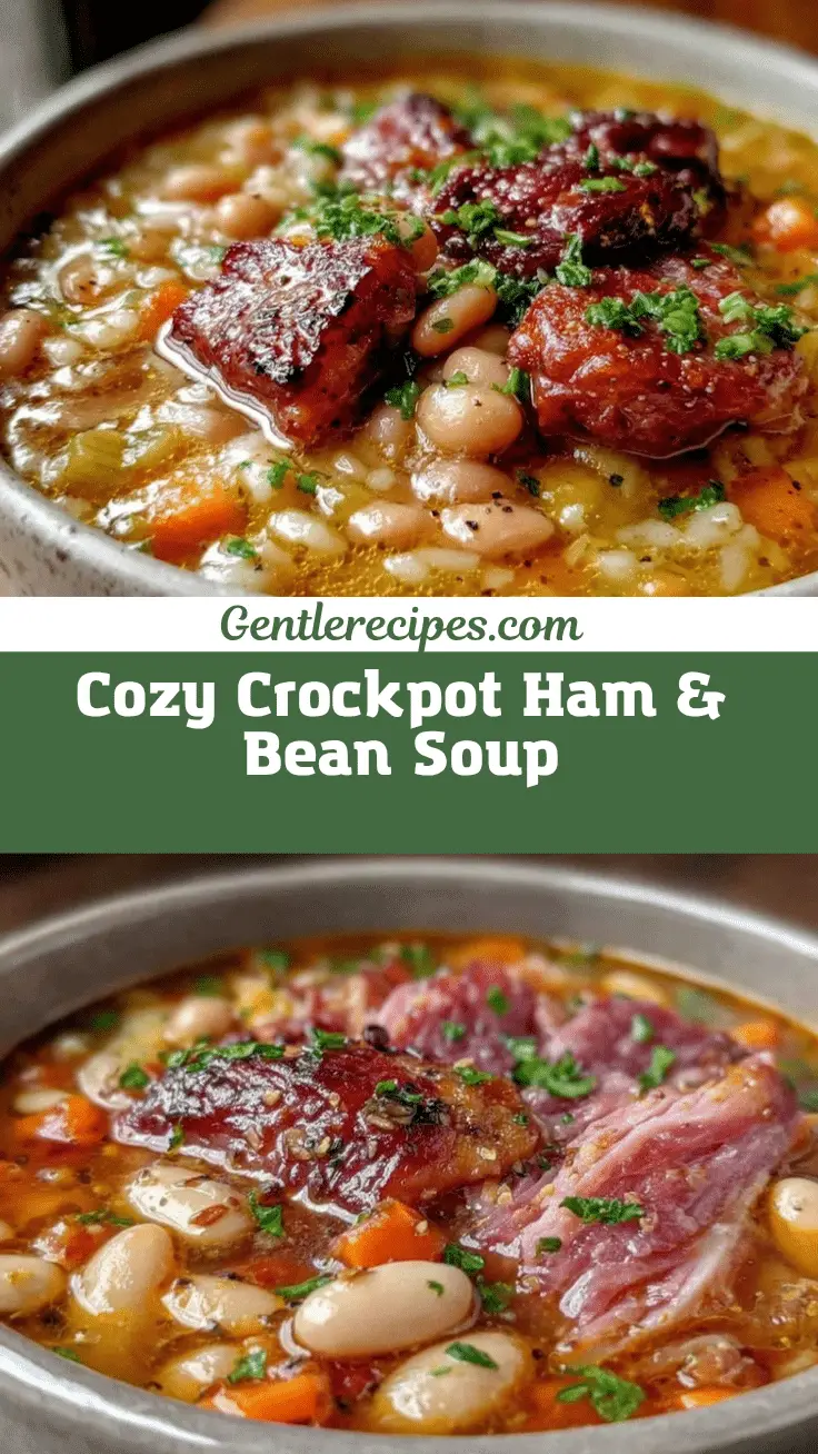crockpot ham and bean soup recipe