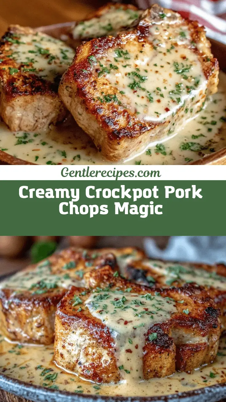 Easy Crockpot Pork Chops with Creamy Gravy Recipe 5 Crockpot Pork Chops recipe
