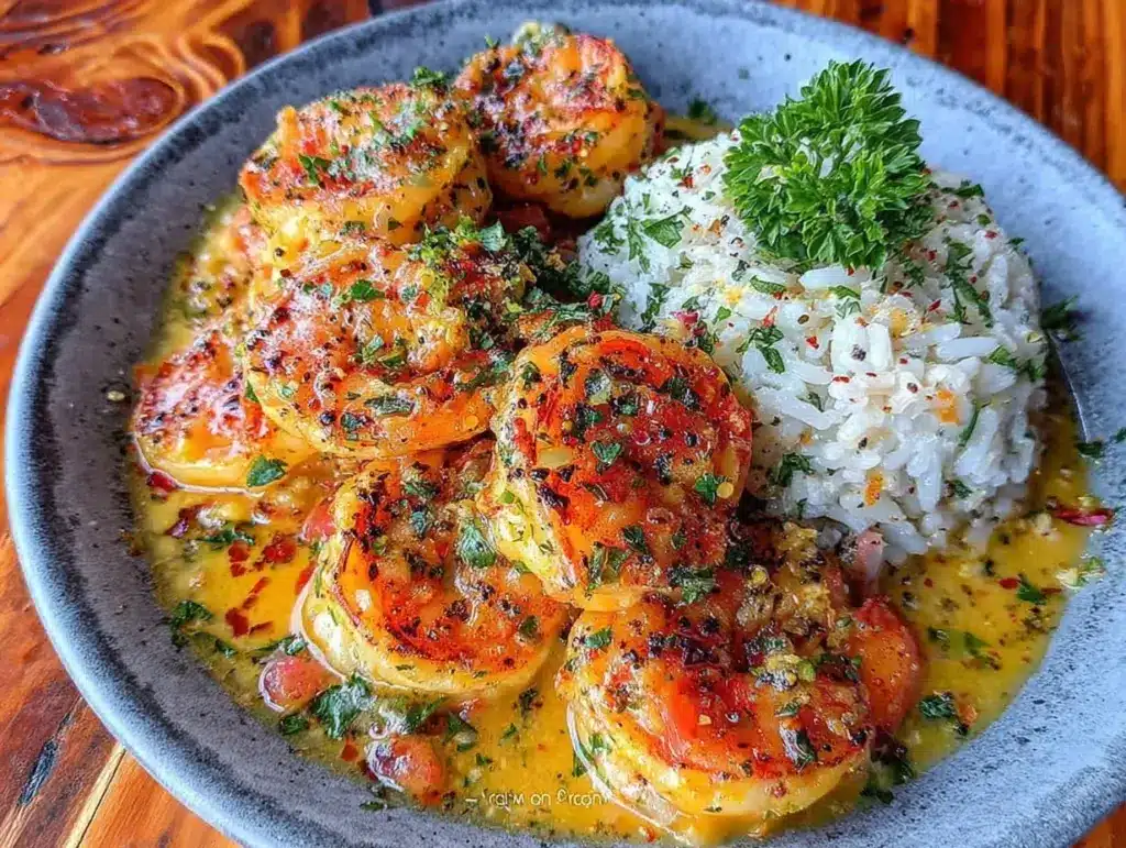 garlic butter shrimp - featured image