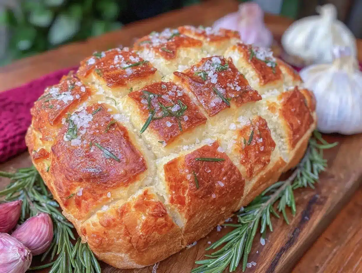 Easy Garlic Rosemary Bread Recipe – Perfectly Fluffy & Delicious 4 garlic rosemary bread preparation steps