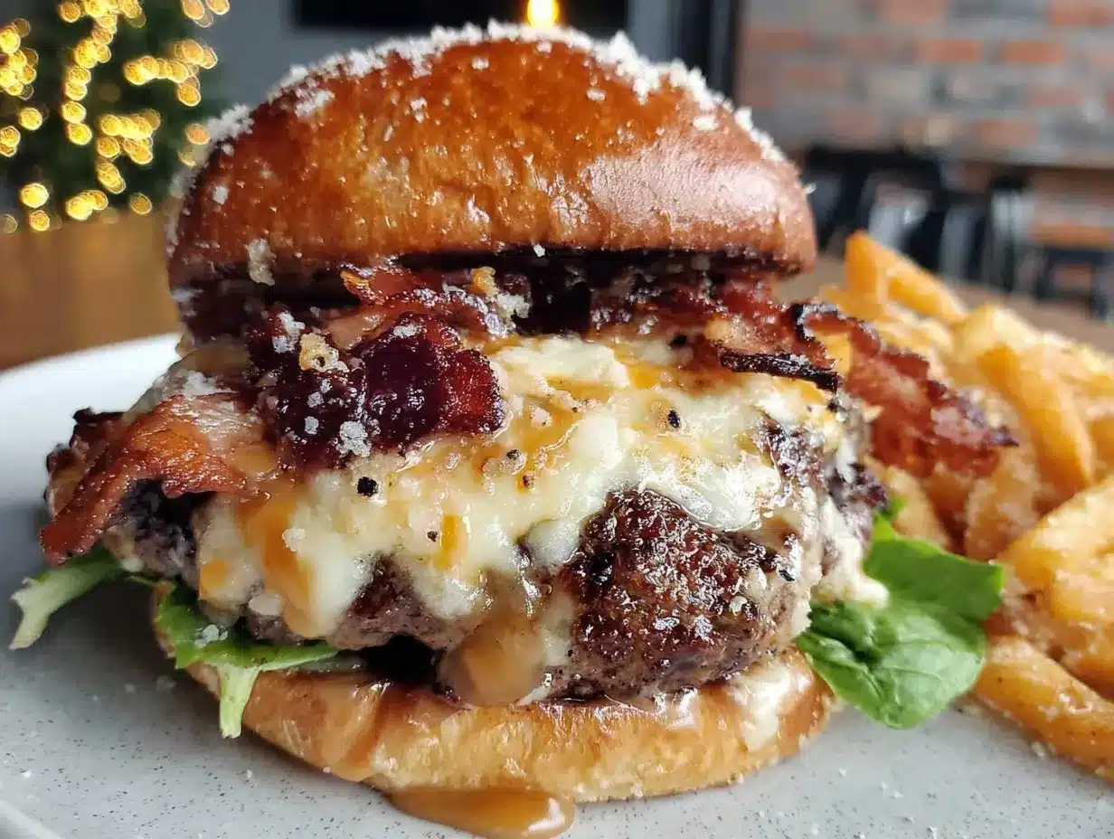 Juicy Irish Pub Burgers with Whiskey Sauce - Easy Gourmet Recipe 4 Irish pub burgers preparation steps