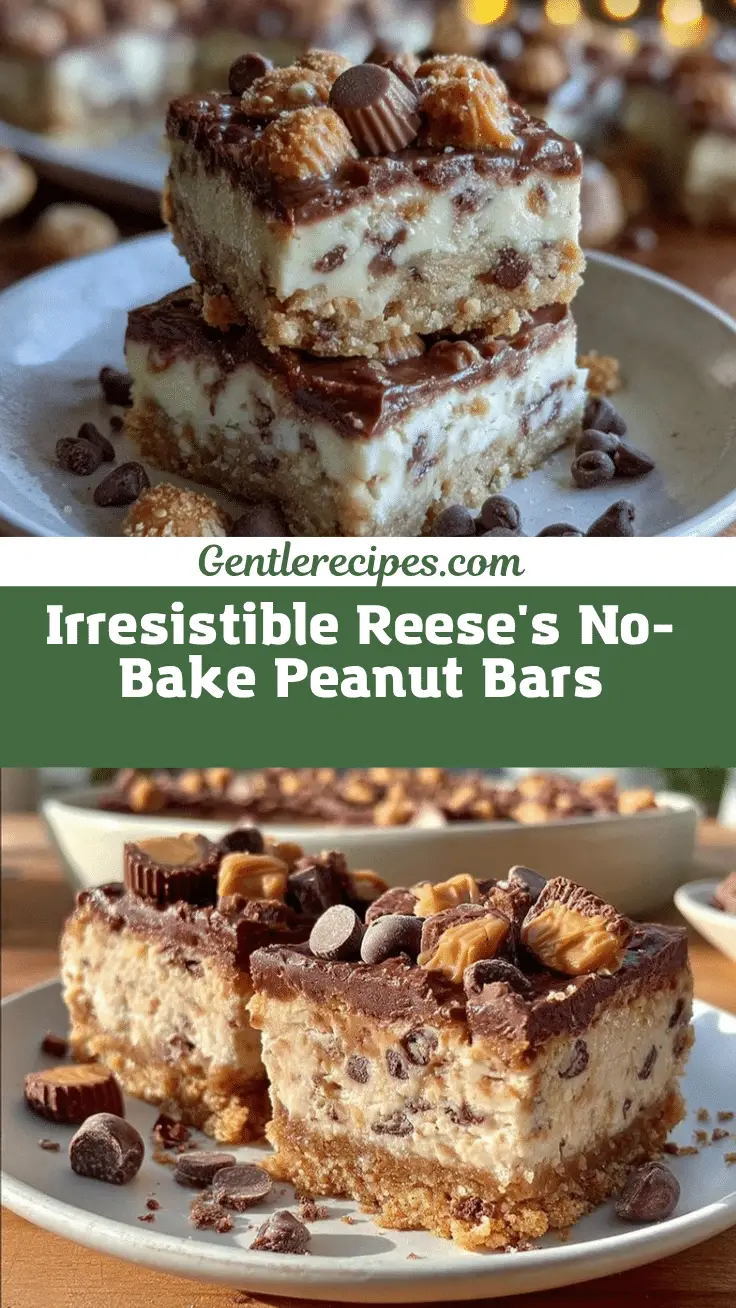 reeses peanut butter no-bake bars recipe