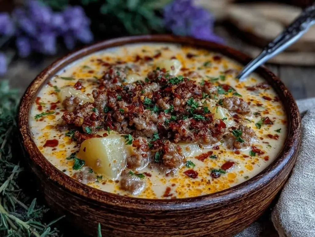 sausage potato soup - featured image