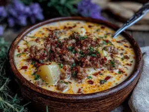 sausage potato soup - featured image