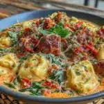 sausage tortellini soup - featured image