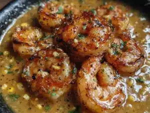 shrimp and corn bisque - featured image