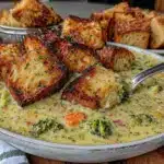 smoked gouda broccoli soup - featured image