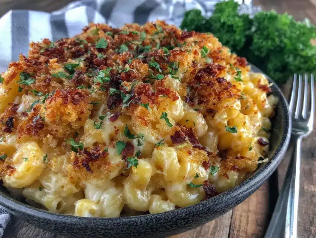smoked gouda mac and cheese - featured image