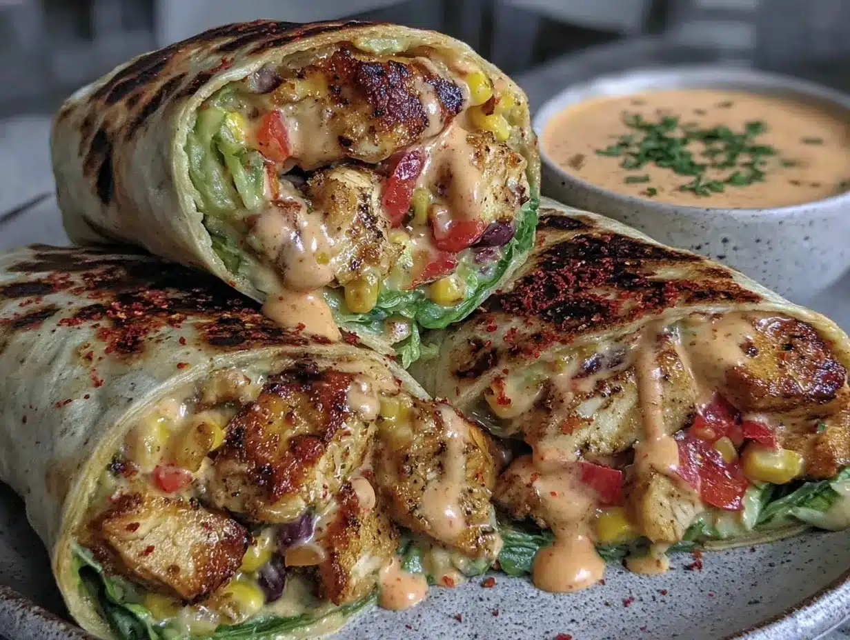 Southwest Chicken Wraps preparation steps