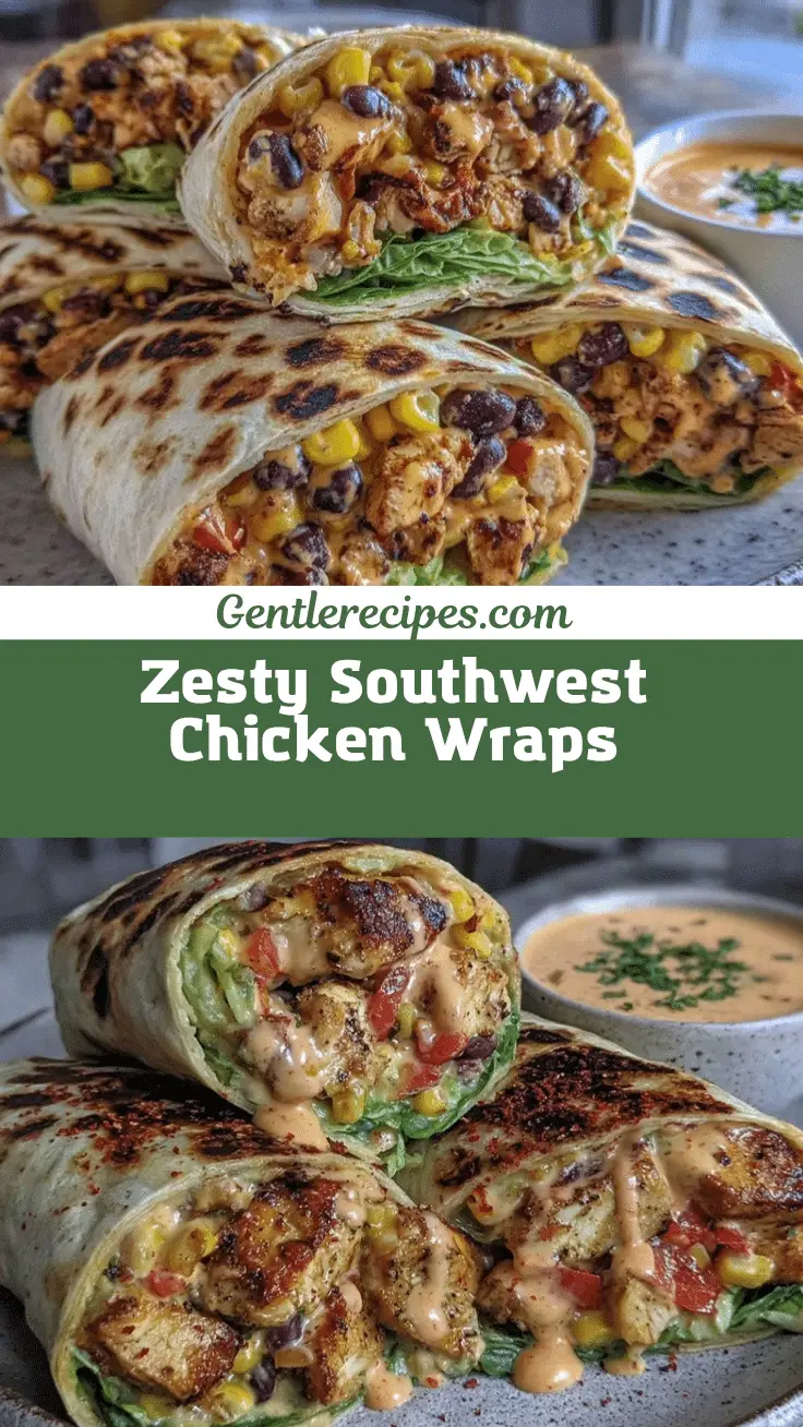 Southwest Chicken Wraps recipe