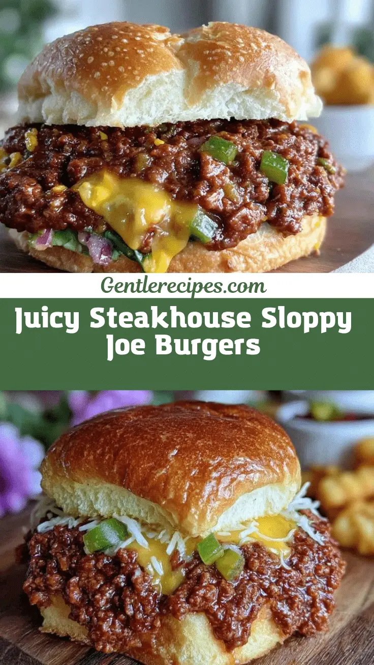 Juicy Steakhouse Sloppy Joe Burgers – Best Homemade Comfort Food 5 steakhouse sloppy joe burgers recipe