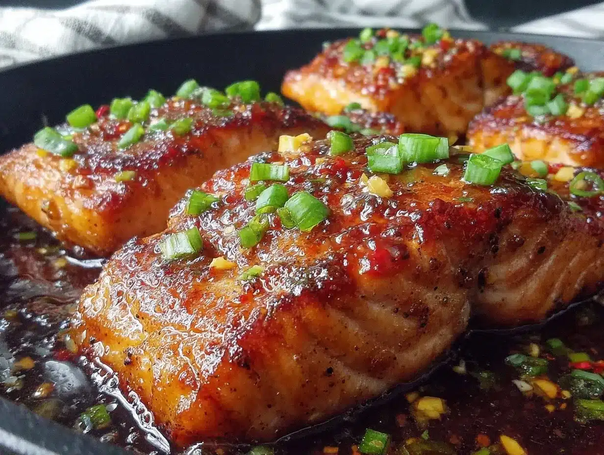 Sticky Honey Garlic Salmon – Easy 20-Minute Dinner Recipe 4 sticky honey garlic salmon preparation steps
