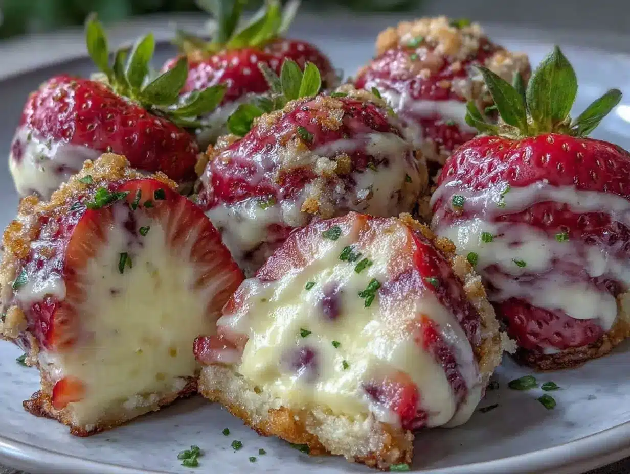 Strawberry Cheesecake Crunch Bites Recipe – Easy Party Favorite 4 strawberry cheesecake crunch bites preparation steps