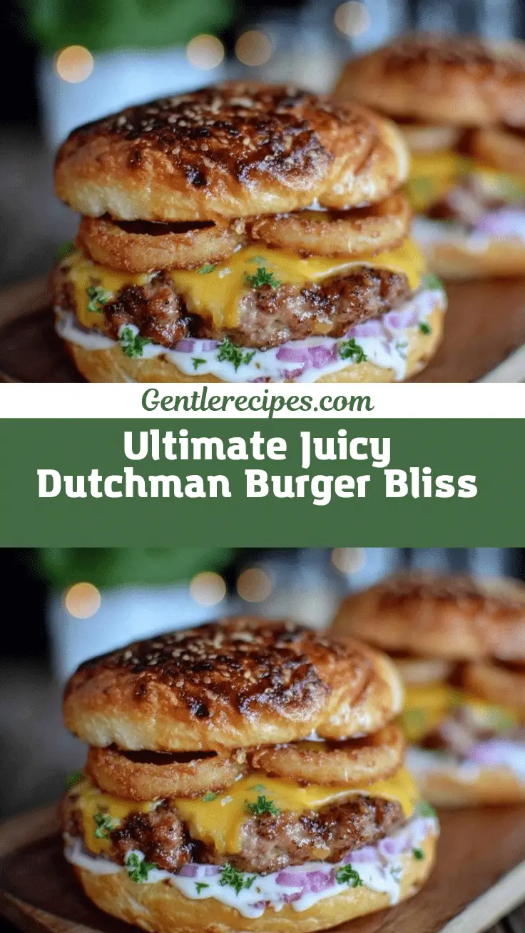 Ultimate Dutchman Burger Recipe – Best Juicy Homemade Burger 5 Ultimate Dutchman Burger recipe