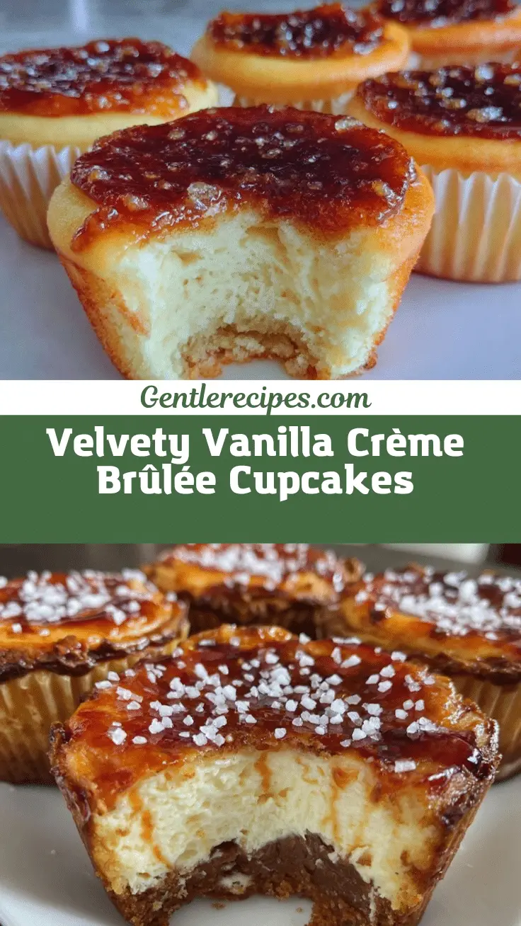 vanilla bean crème brûlée cupcakes recipe