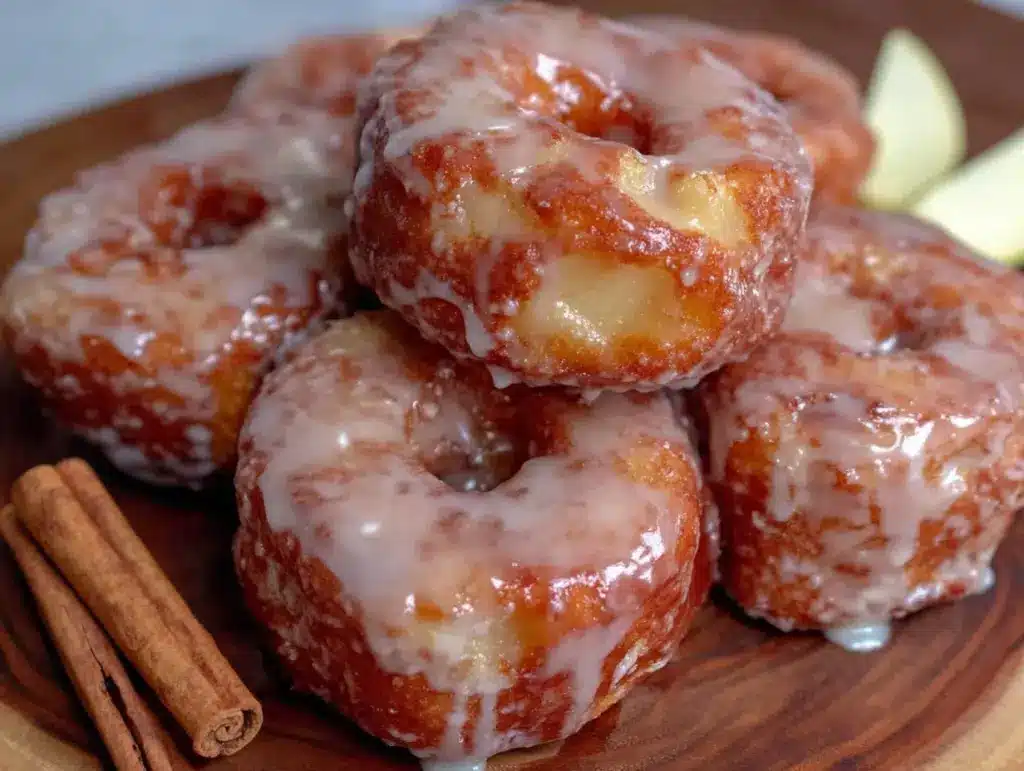 air fryer apple fritters - featured image