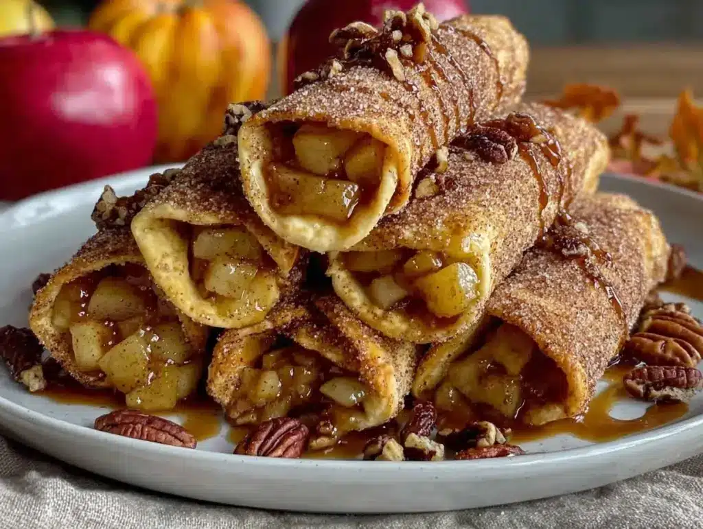air fryer apple pie taquitos - featured image
