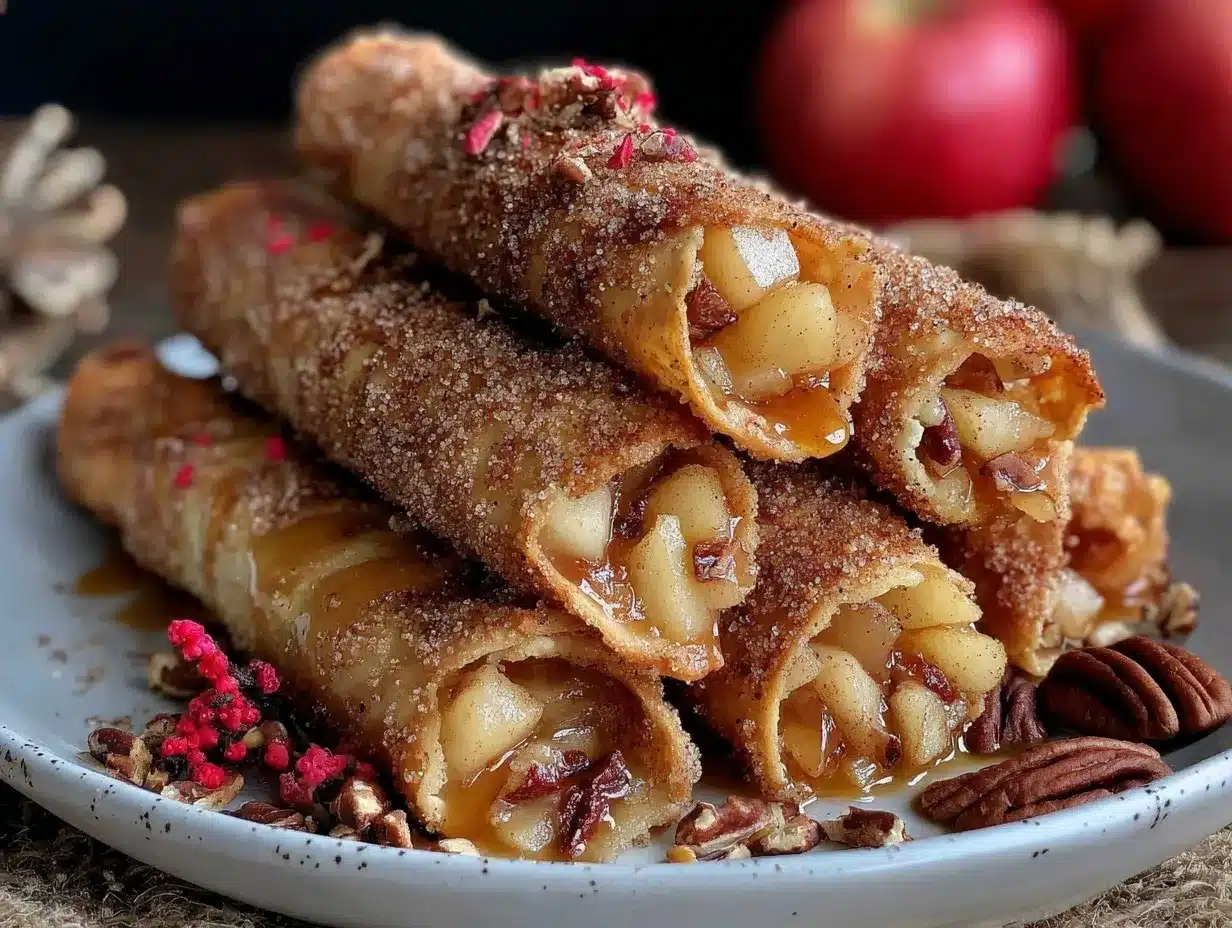 Air Fryer Apple Pie Taquitos Recipe – Easy Crispy Fall Dessert 4 air fryer apple pie taquitos preparation steps