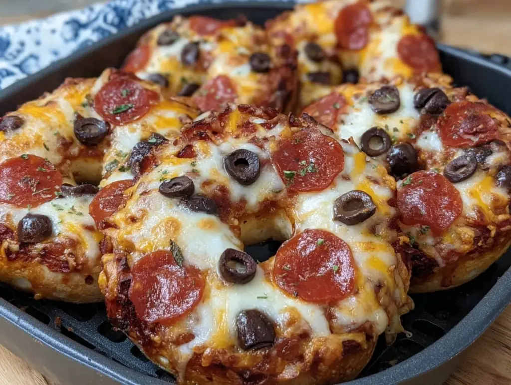 Home 3 air fryer bagel pizzas - featured image