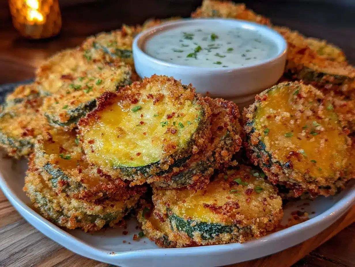 Crispy Air Fryer Pickles Recipe – Easy Snack with Ranch Dip 4 air fryer pickles preparation steps