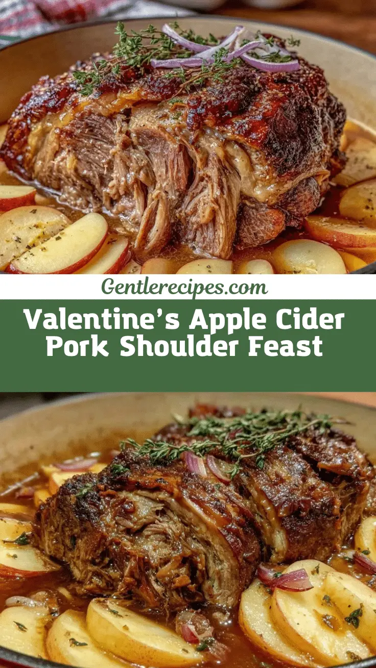 Apple Cider Braised Pork Shoulder Easy Valentine’s Day Dinner 5 apple cider braised pork shoulder recipe