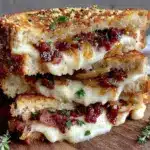 bacon and caramelized onion grilled cheese - featured image