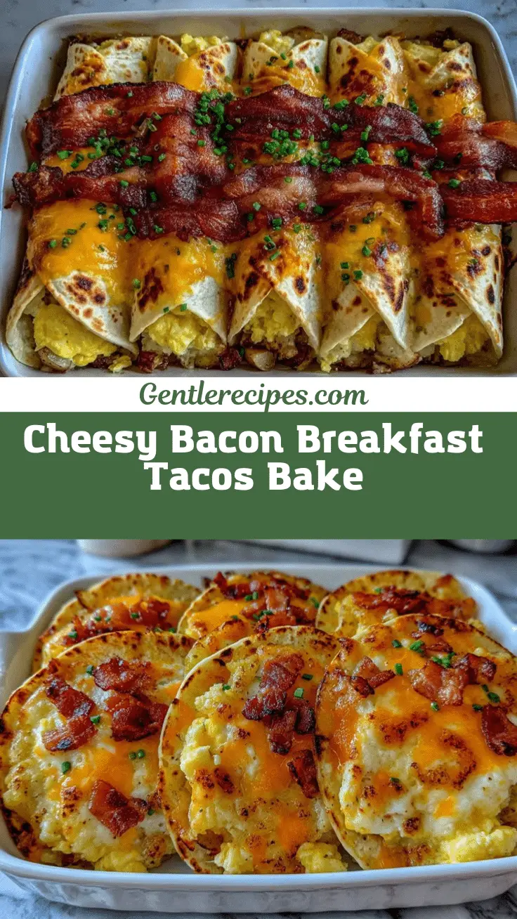 Savory Baked Breakfast Tacos Recipe – Easy Bacon & Cheese Family Favorite 5 baked breakfast tacos recipe