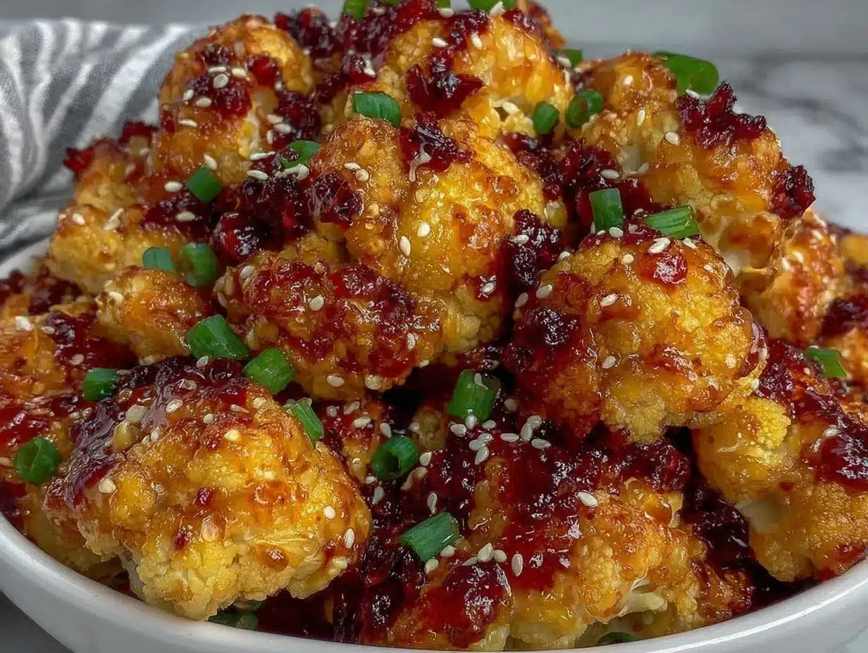 Baked Cauliflower Bites Recipe – Easy Sweet and Spicy Snack 4 baked cauliflower bites preparation steps