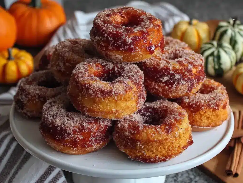baked pumpkin donuts - featured image