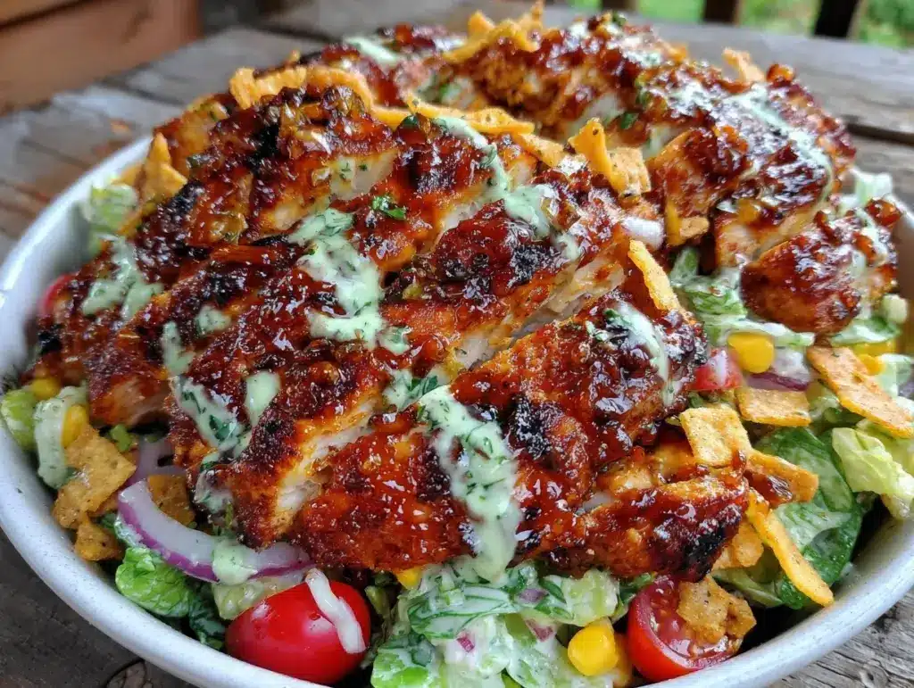 Barbeque Ranch Chicken Salad - featured image