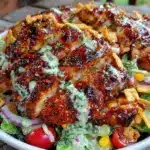 Barbeque Ranch Chicken Salad - featured image