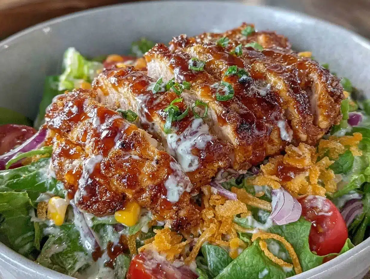 Savory Cheesecake Factory Barbeque Ranch Chicken Salad Recipe Easy Copycat Guide 4 Barbeque Ranch Chicken Salad preparation steps