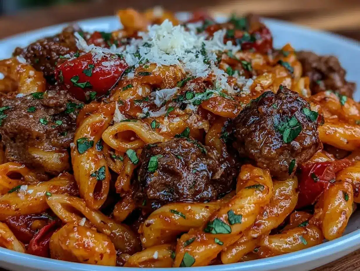 Beef Pasta Recipe: Easy 30-Min One-Pot Dinner for Busy Nights 4 beef pasta recipe preparation steps